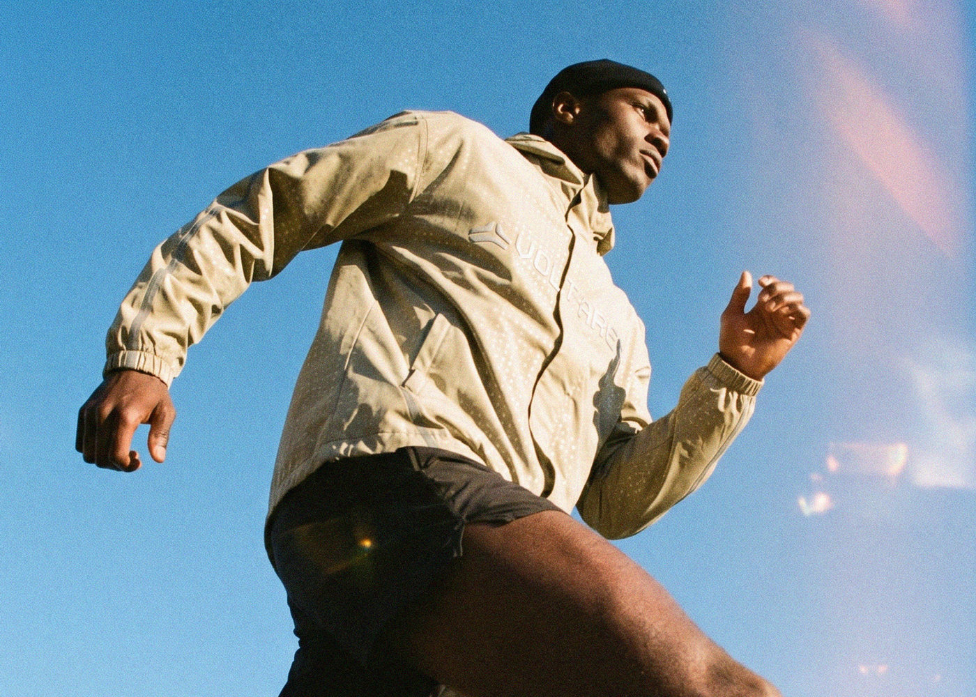 Man active outdoors